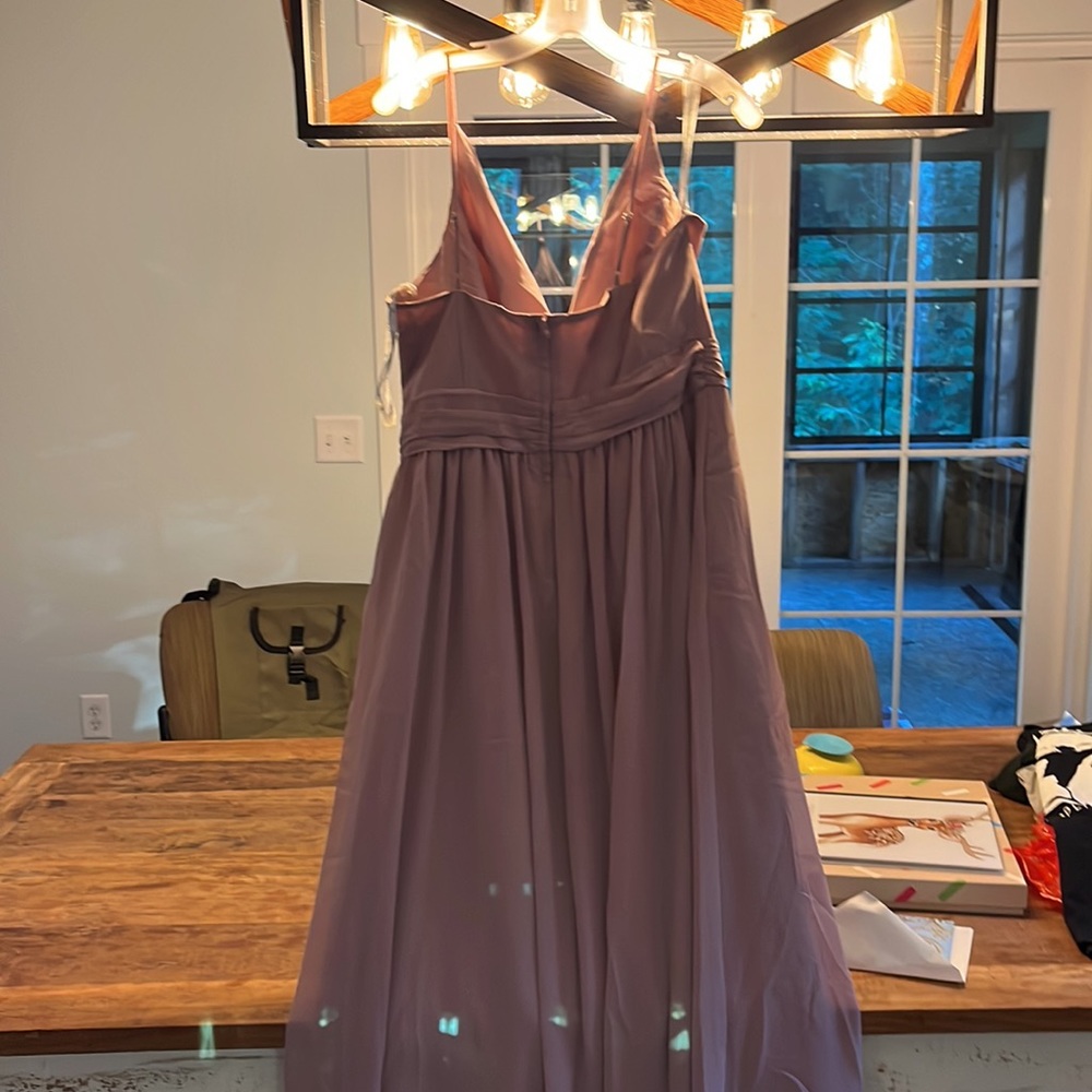 David’s Bridal Mauve Size 12 Mauve Floor Length B… - image 5